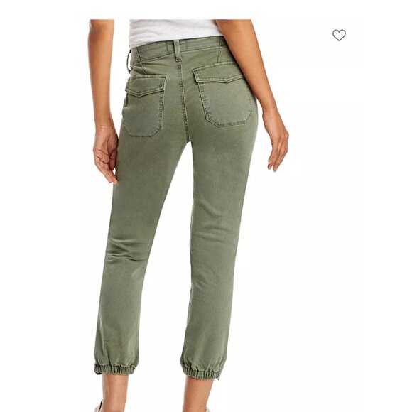 Paige Mayslie Jogger Pants in Vintage Ivy Green Size 26 - Picture 3 of 9